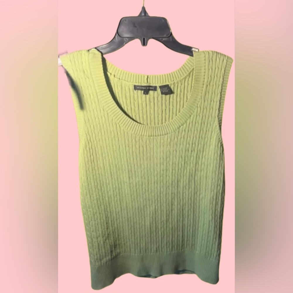 Jeanne Pierre Cute Green Vest